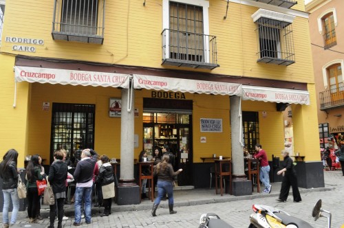 Our tapas place in Seville. Yum!